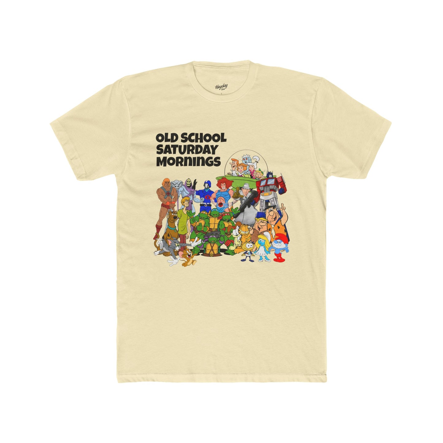 Old School Saturday Mornings Tee (black lettering)