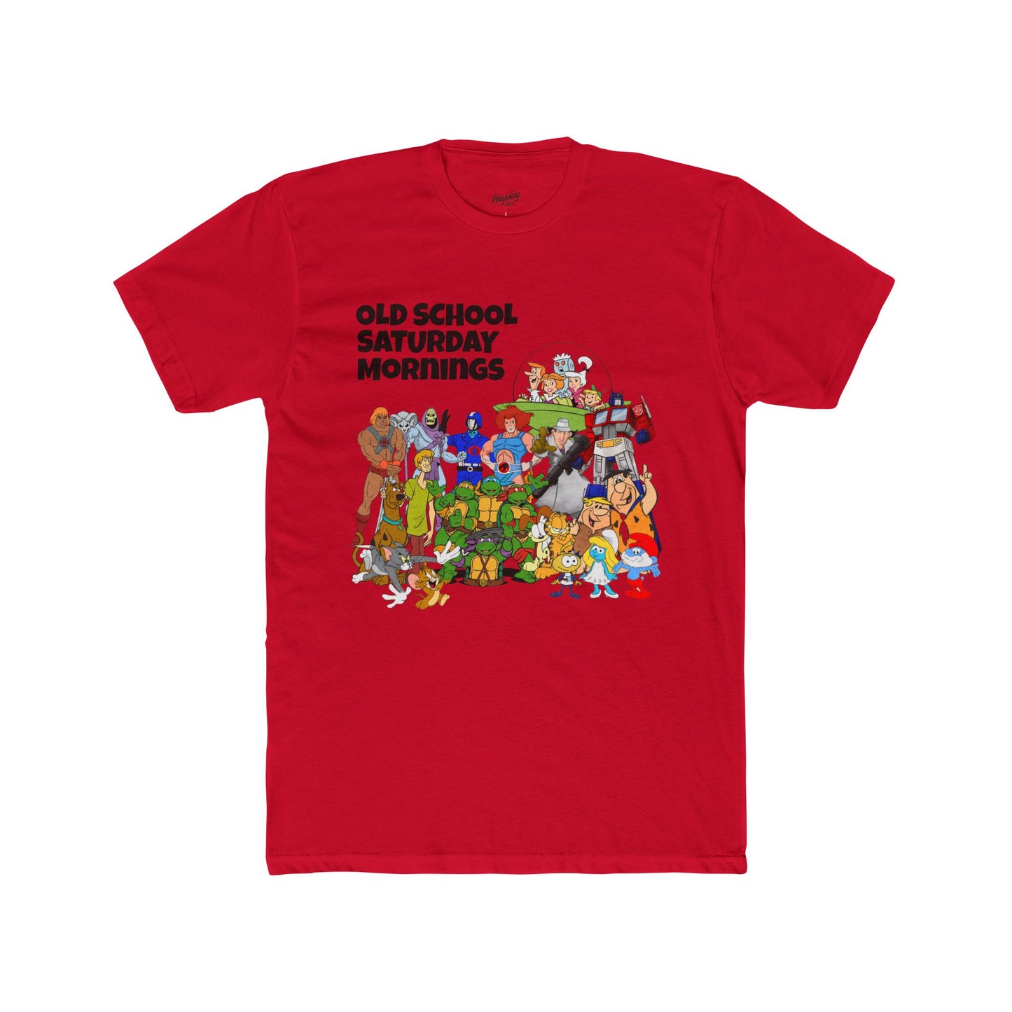 Old School Saturday Mornings Tee (black lettering)