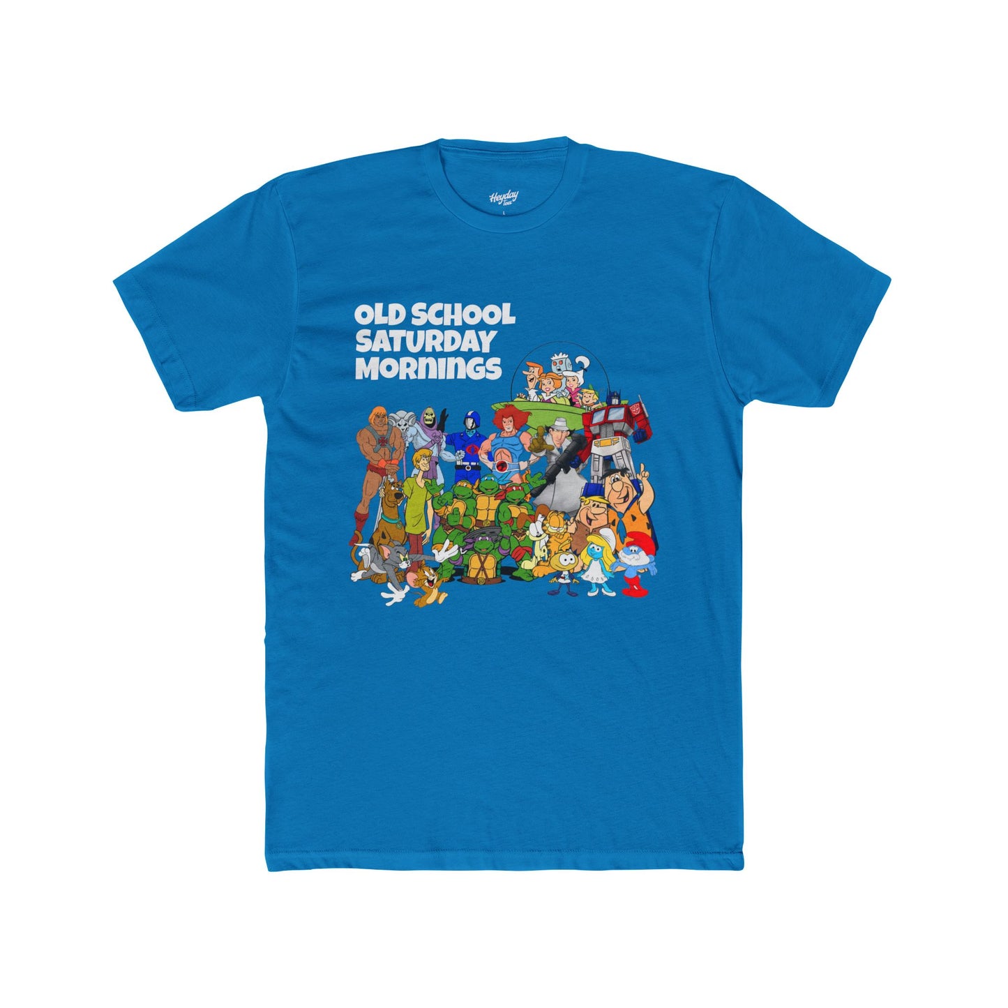 Old School Saturday Mornings Tee (white lettering)