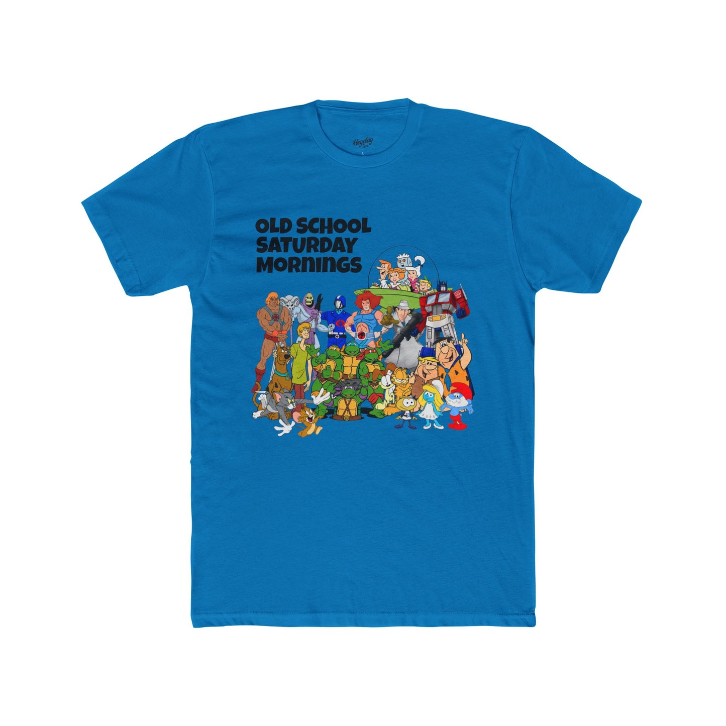 Old School Saturday Mornings Tee (black lettering)