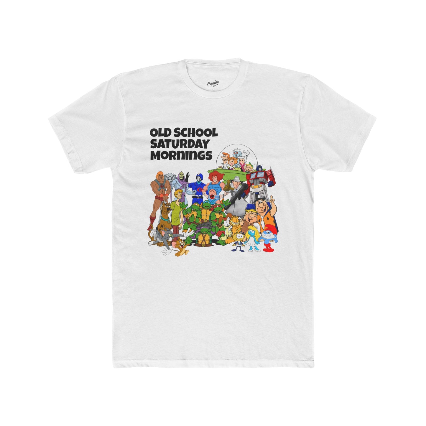 Old School Saturday Mornings Tee (black lettering)