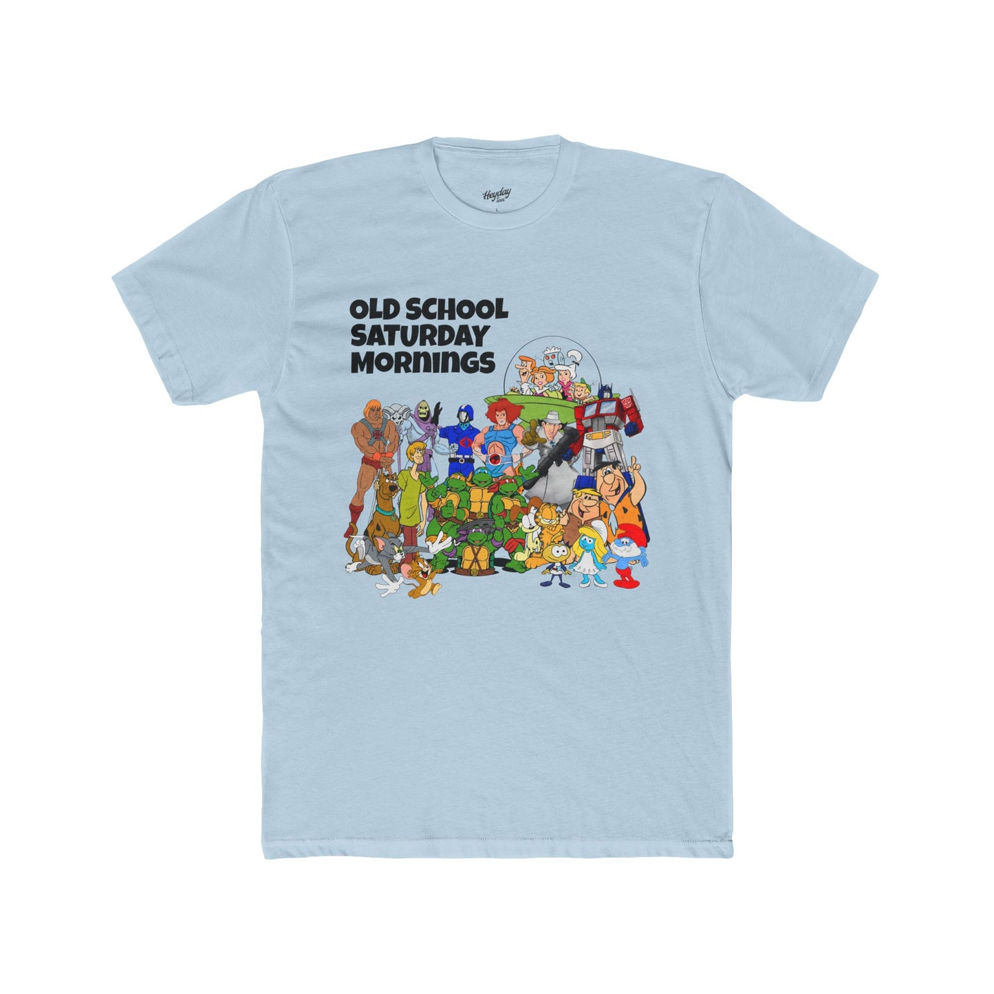Old School Saturday Mornings Tee (black lettering)