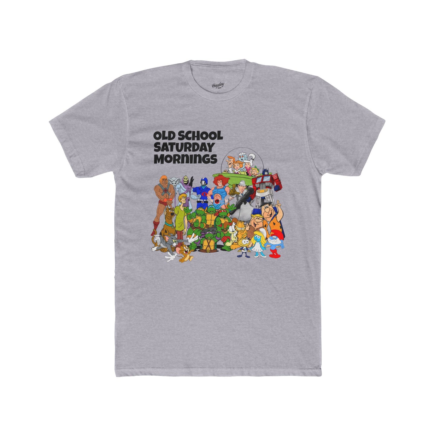 Old School Saturday Mornings Tee (black lettering)
