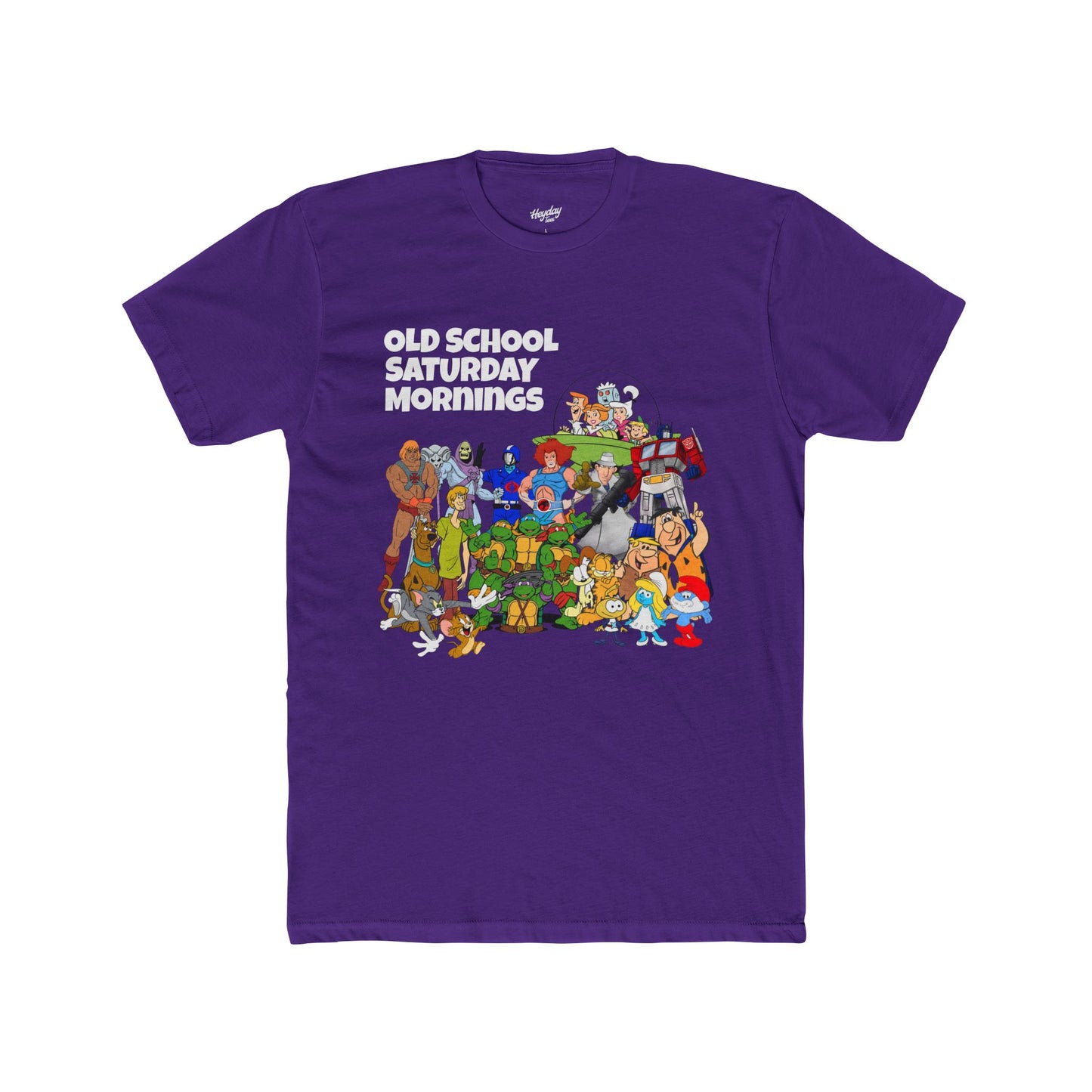 Old School Saturday Mornings Tee (white lettering)