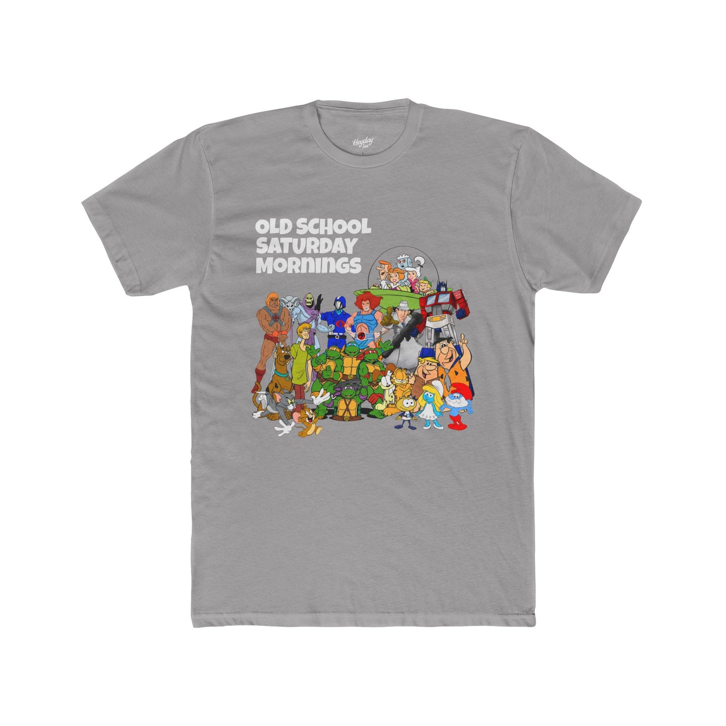 Old School Saturday Mornings Tee (white lettering)