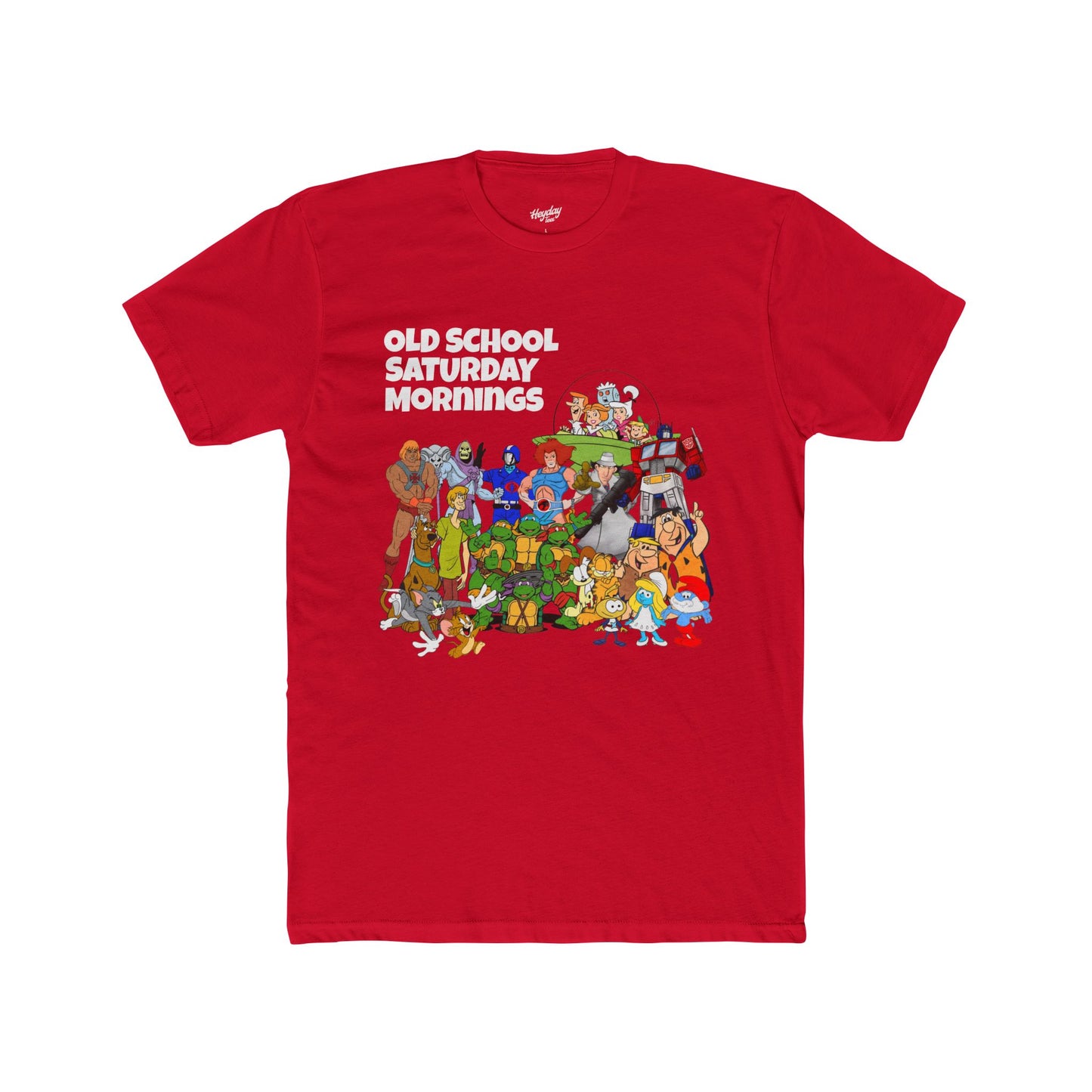 Old School Saturday Mornings Tee (white lettering)