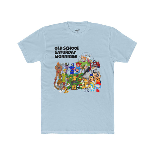 Old School Saturday Mornings Tee (black lettering)